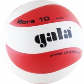 Мяч волейбольный "GALA Bora 10" арт. , р.5, синт. кожа ПУ, клееный, бут. кам, бело-красный