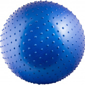 Мяч массажный "TORRES", диаметр 65 см, эласт. ПВХ, с насосом, синий