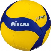 Облегченный волейбольный мяч "MIKASA V345W", р.5, вес 195-225г, синт.кожа (ПУ), 18 пан, маш.сш., бут.кам, желто-синий