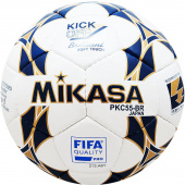 Мяч футбольный "MIKASA", р.5, FIFA PRO, 32 пан, гл.ПУ,руч.сш, лат.кам, бел-син-золот.