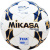 Мяч футбольный "MIKASA", р.5, FIFA PRO, 32 пан, гл.ПУ,руч.сш, лат.кам, бел-син-золот.