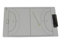 Планшетка тренерская "Гандбол" с тактической доской.Предназначена для использования в учебно-тренировочном и соревновательном процессе тренерского состава. В комплекте маркер, который стирает надписи с доски без воды.