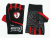 Перчатки для тяжёлой атлетики с напульсником. Цвет: красно-чёрный. Материал: кожа, замша, ткань.